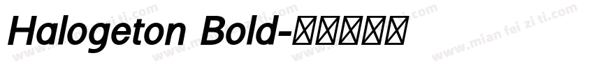 Halogeton Bold字体转换